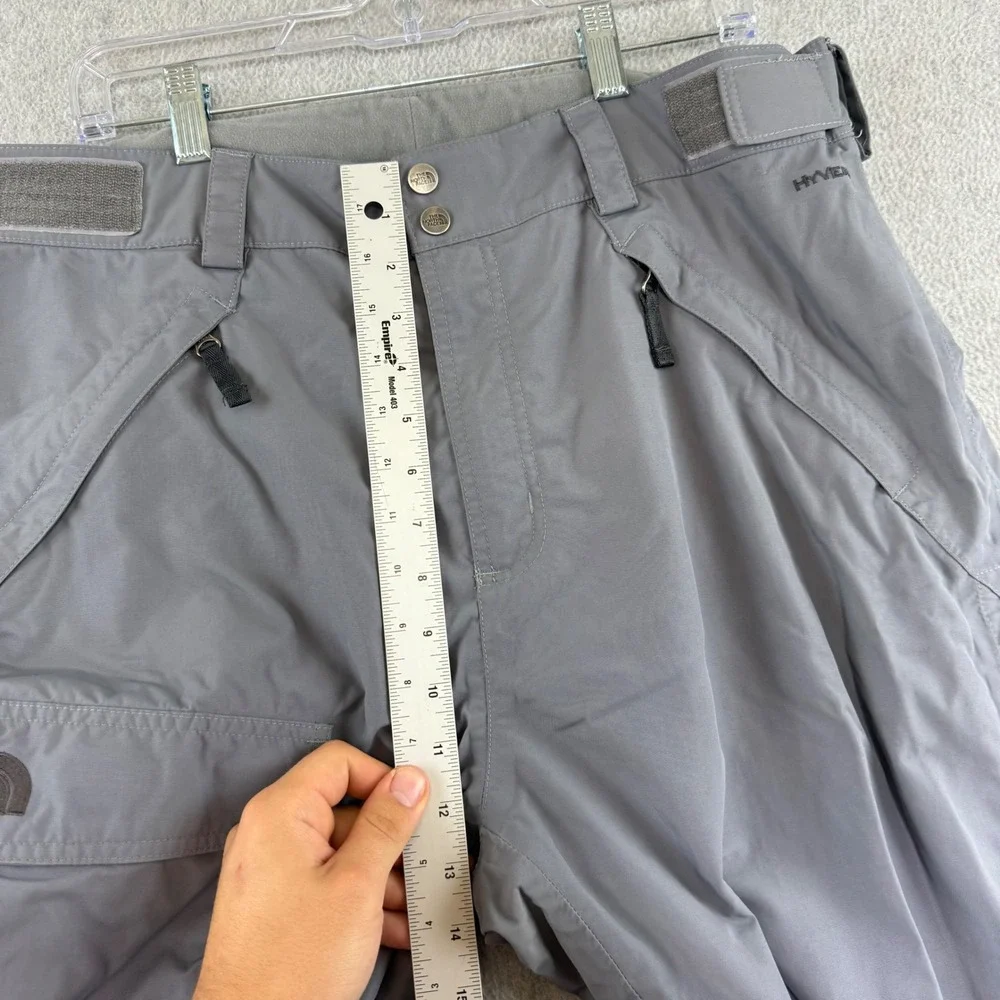The North Face HyVent Snow Pants Mens Large Grey Waterproof Cargo Ski Snowboard